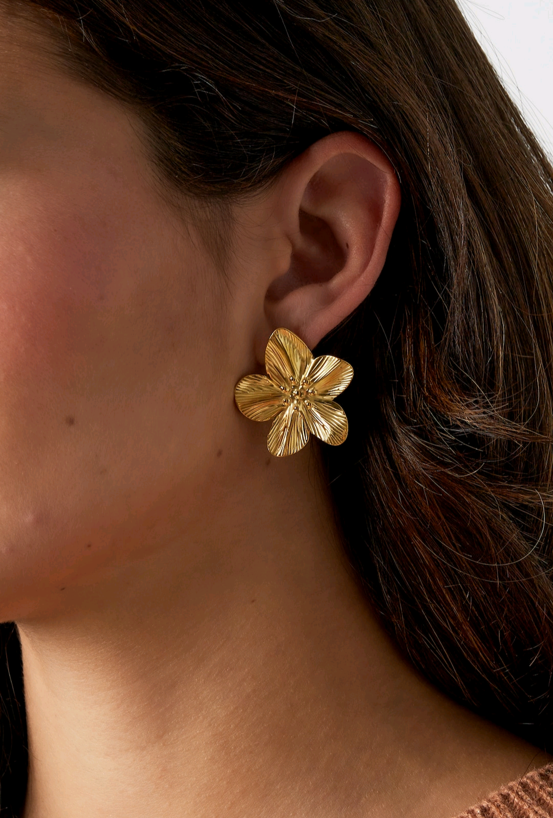 Oorbellen Flower Gold (9867388715345)