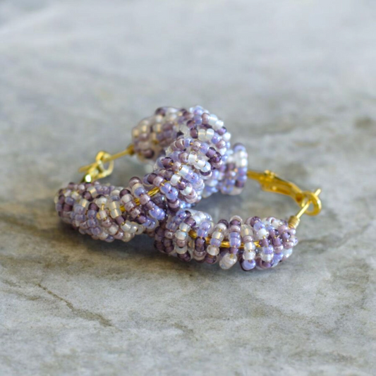 Oorbellen Hoops Lila S