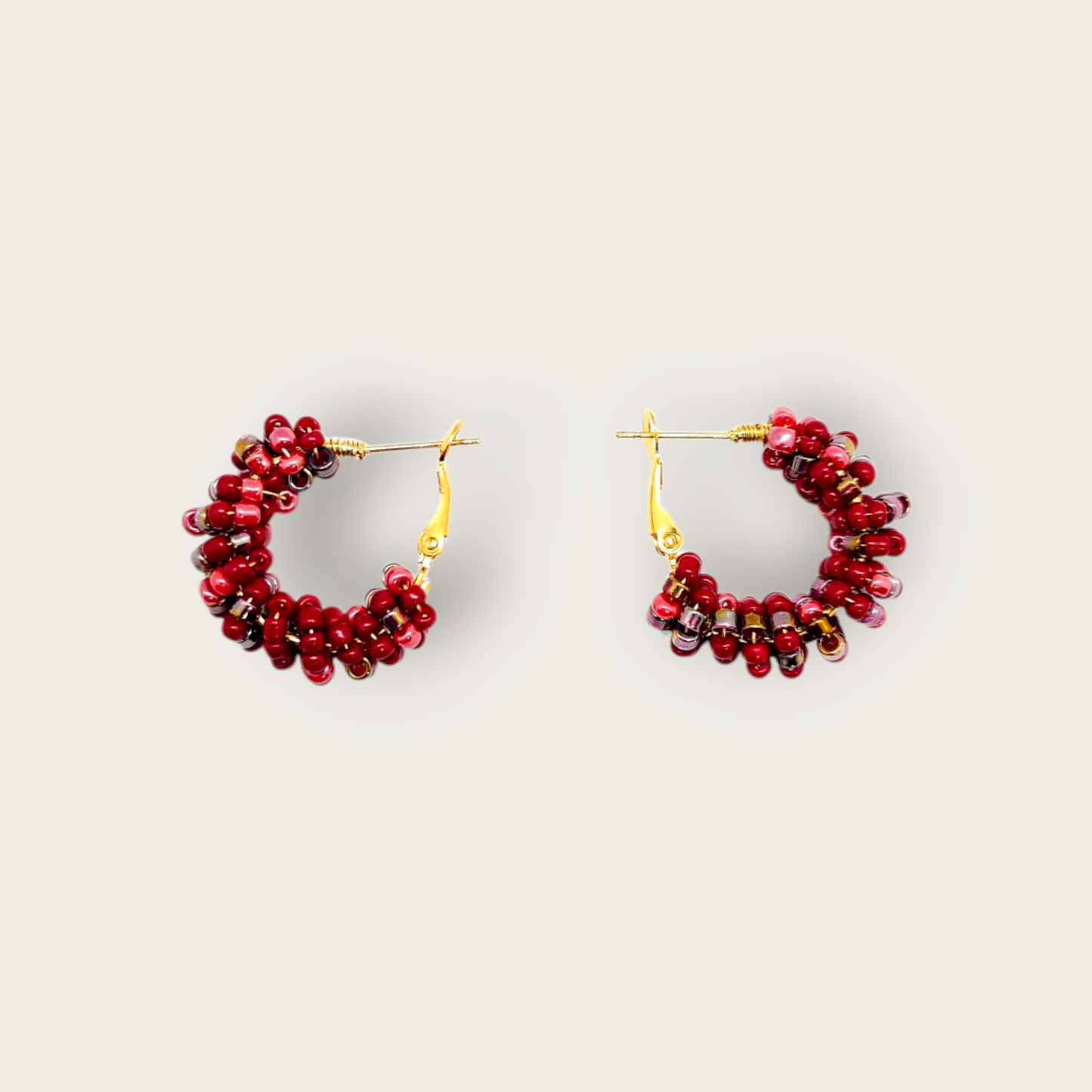 Oorbellen Hoops Bordeaux XS (9867268325713)