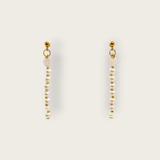 Oorbellen Hearts & Pearls (9867273109841)