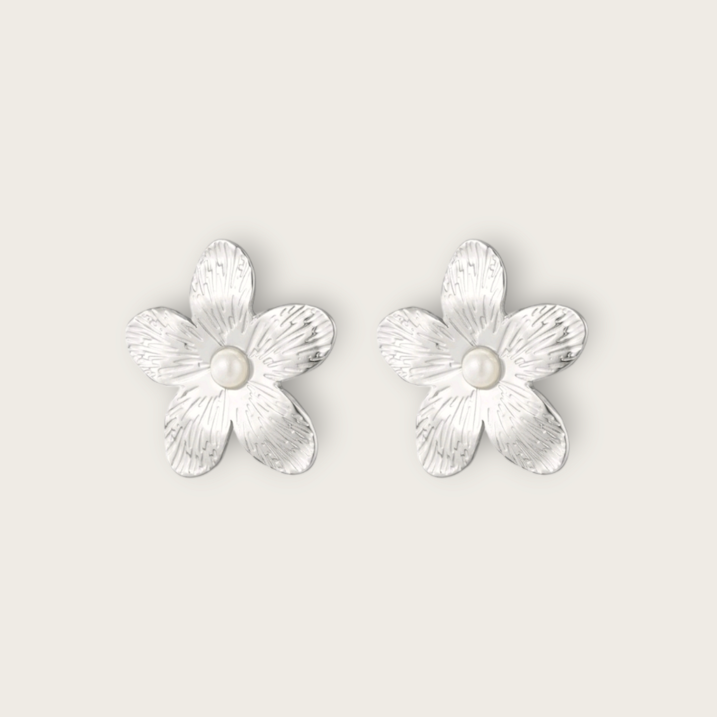 Oorbellen Pearly Flower (9867393532241)