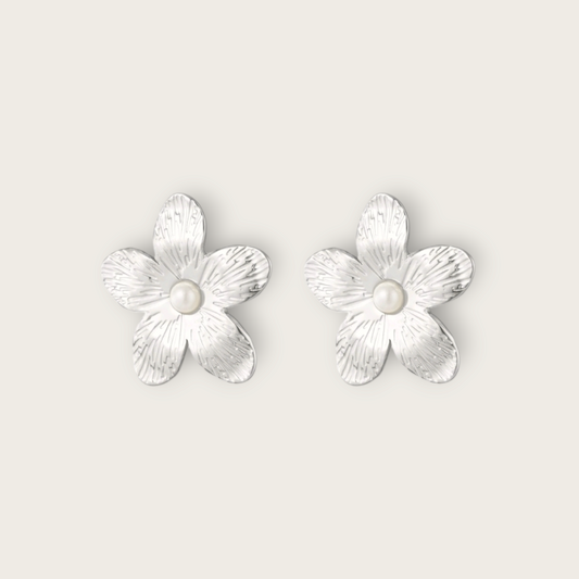 Oorbellen Pearly Flower (9867393532241)