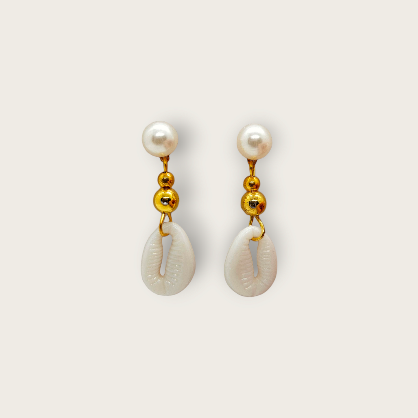 Oorbellen Shell & Pearls (9867528929617)