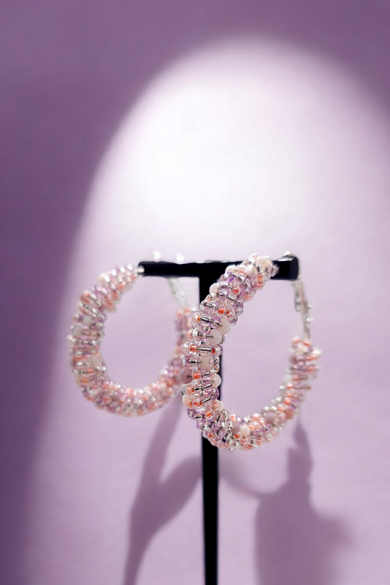 Oorbellen Hoops Roze L (9866526916945)