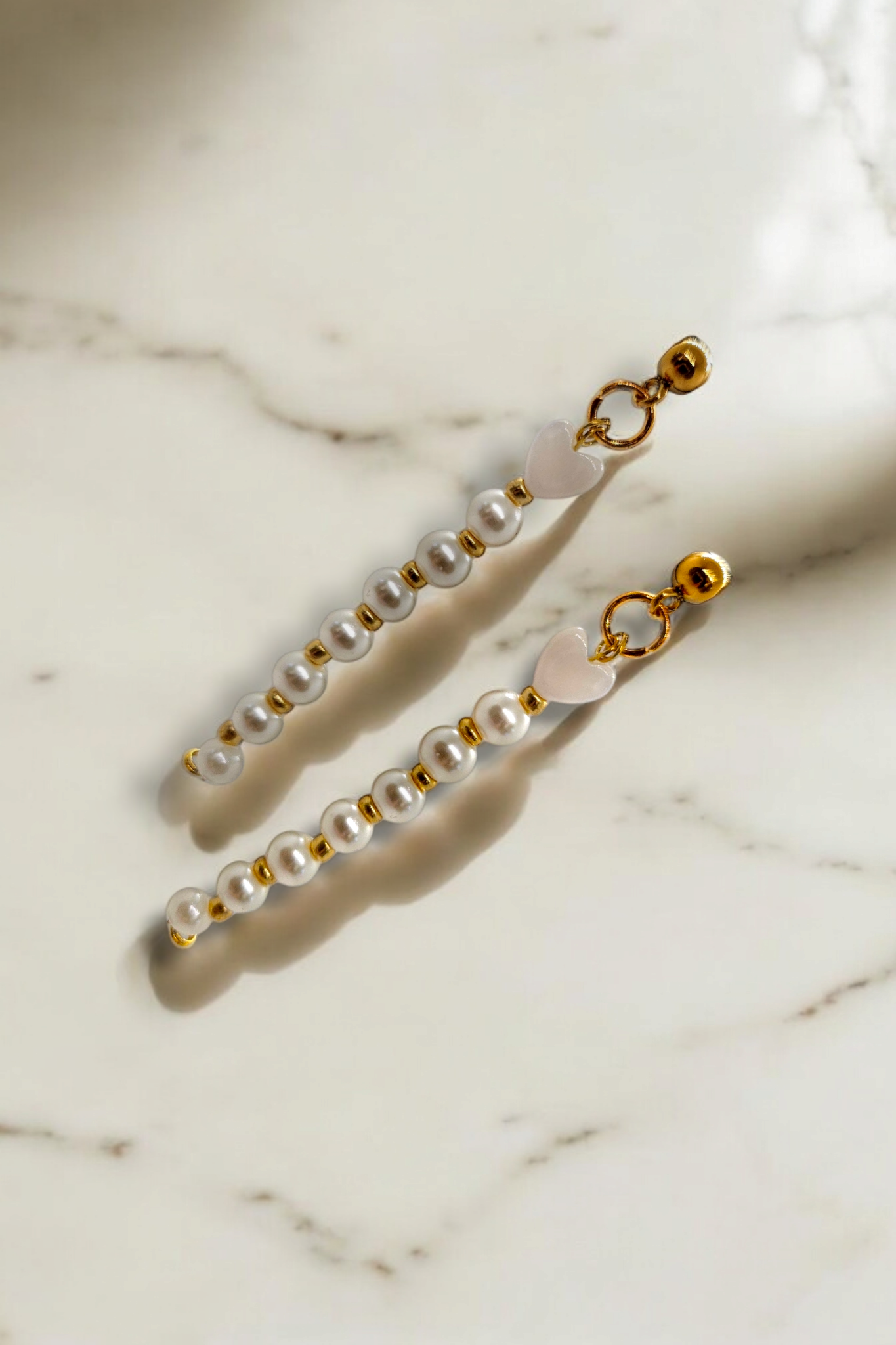 Oorbellen Hearts & Pearls (9867273109841)