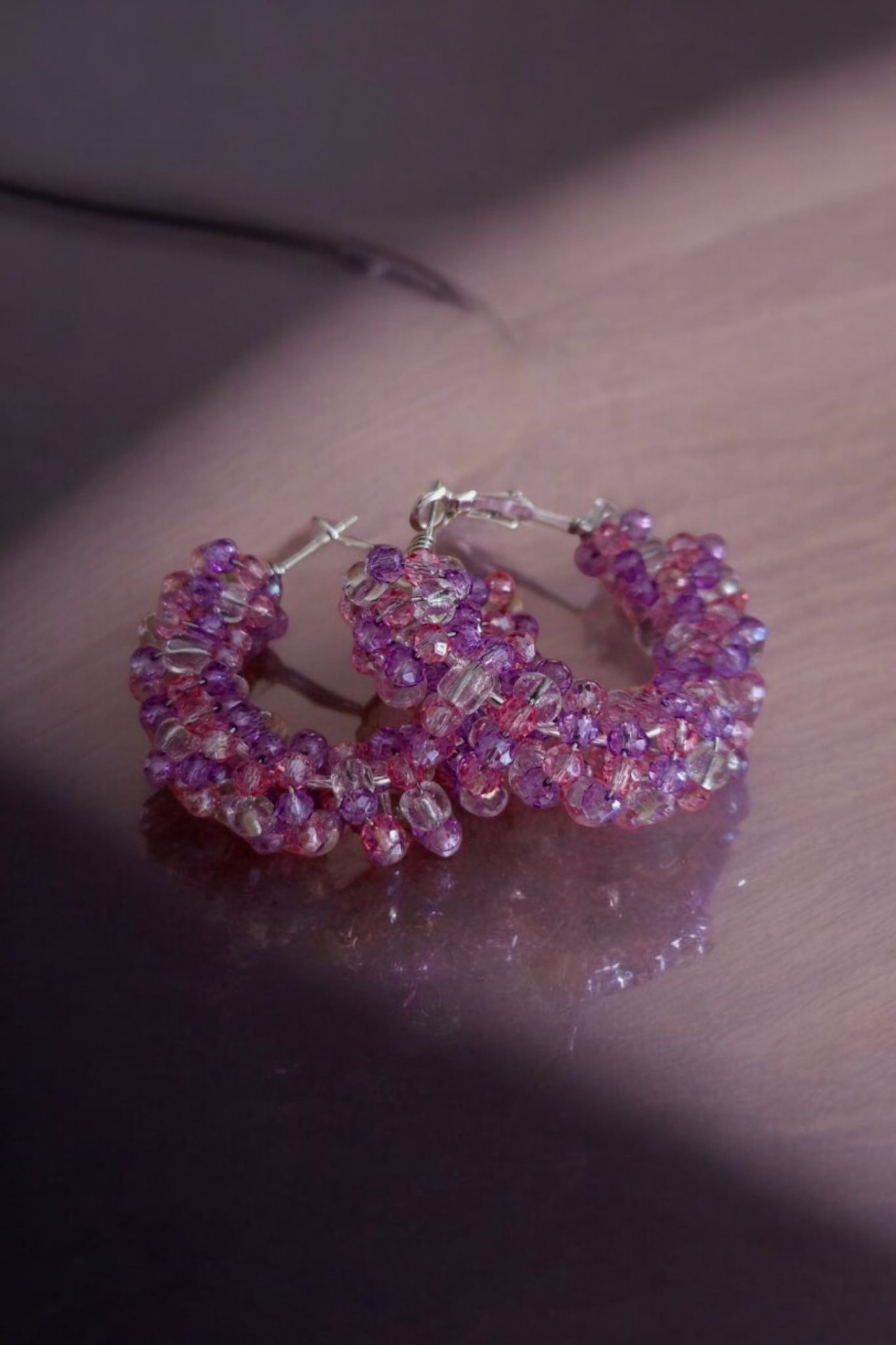 Oorbellen Hoops Glitter M (9867304239441)