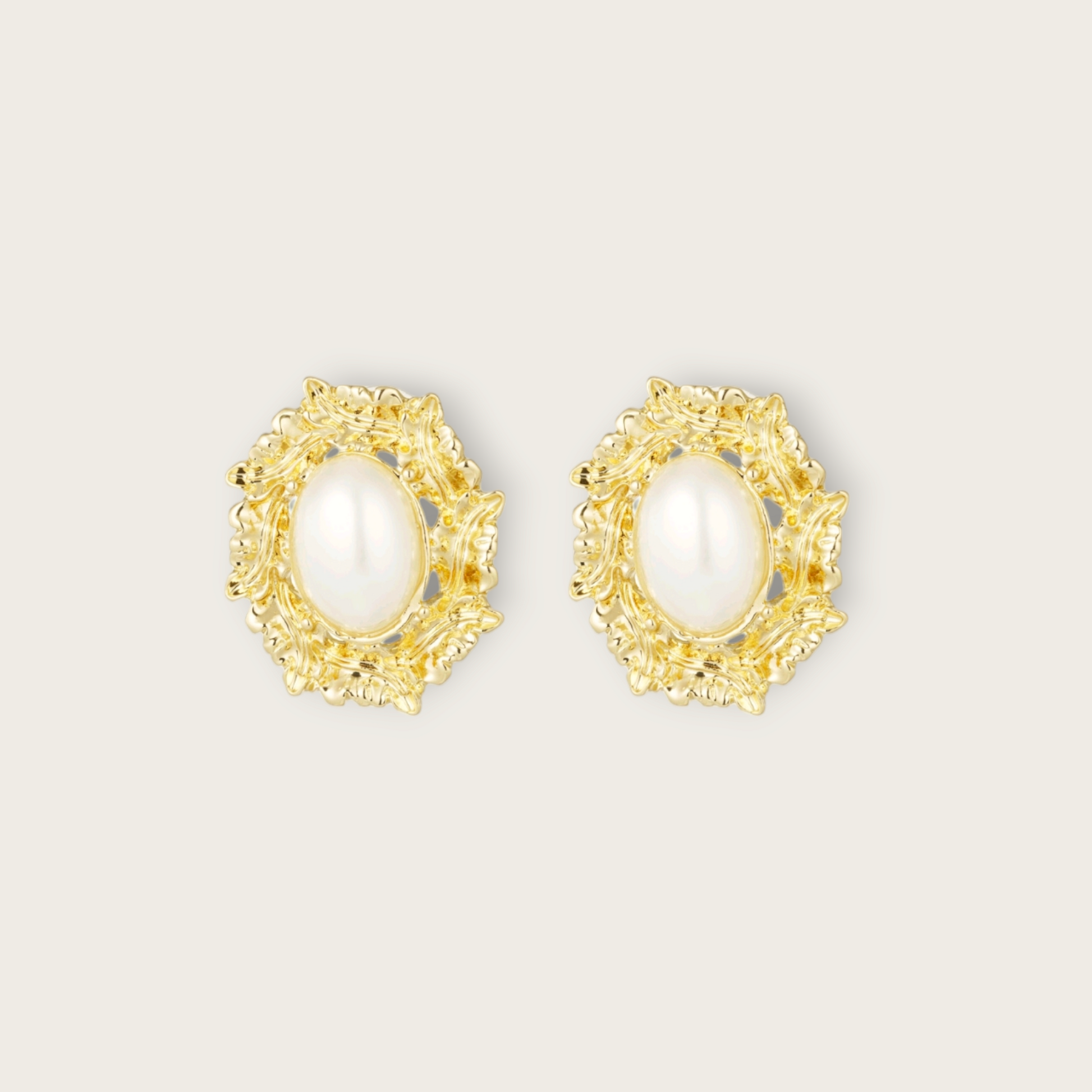Oorbellen Vintage Parel (9866585342289)