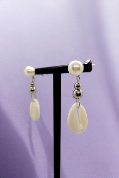 Oorbellen Shell & Pearls (9867528929617)