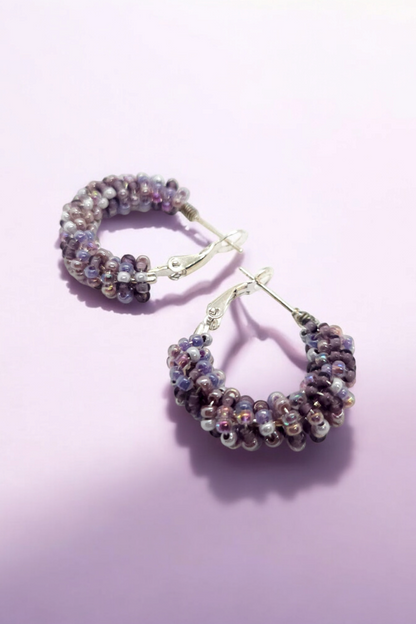 Oorbellen Hoops Purple XS (9868634489169)