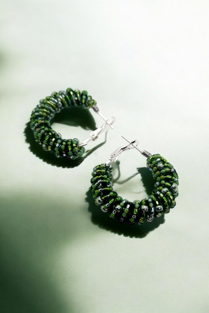 Oorbellen Hoops Green S (9868609847633)