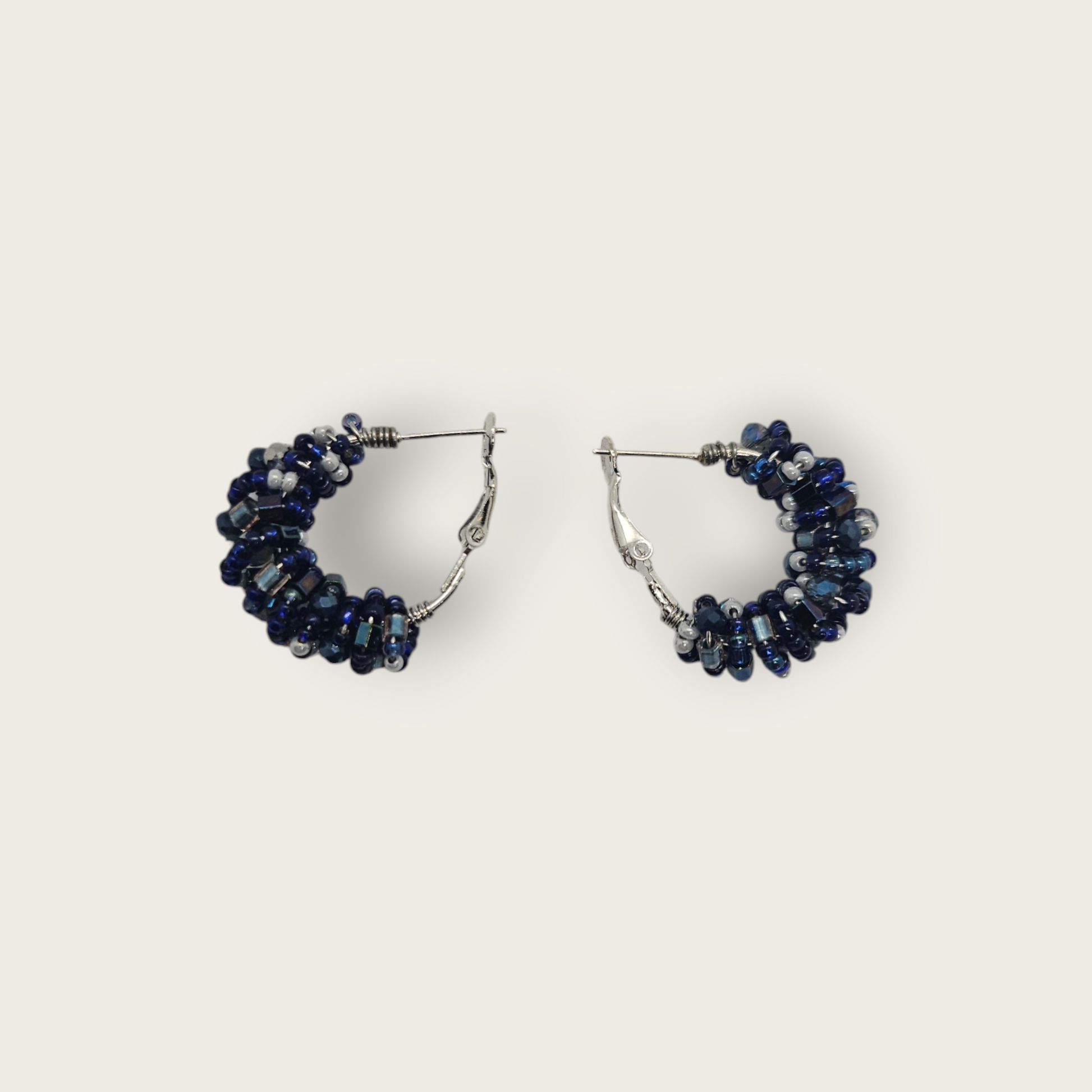 Oorbellen Hoops Dark Blue XS (9868624691537)